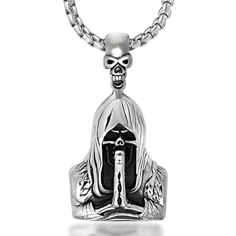 Men's Vintage Skull Pendant Necklace - 2026 Collection