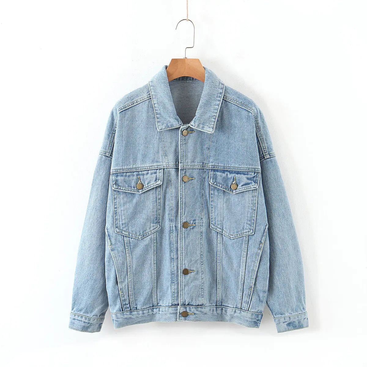 Summer Loose Fit Denim Jacket for Women