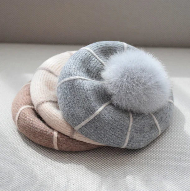 Chic Autumn Wool Beret for Women