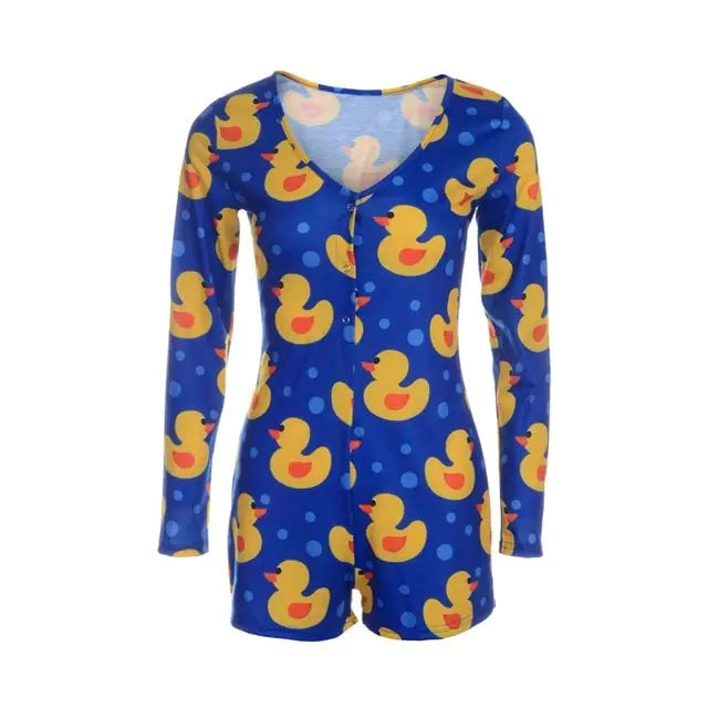 Printed Slim Fit Sexy Jumpsuit