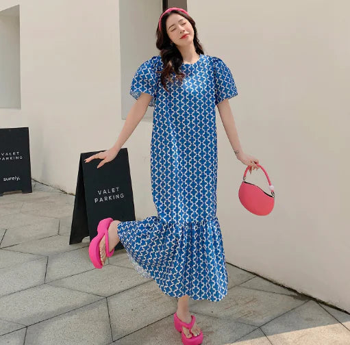 Black Floral Fairy Dress 2019 Summer Loose Chiffon