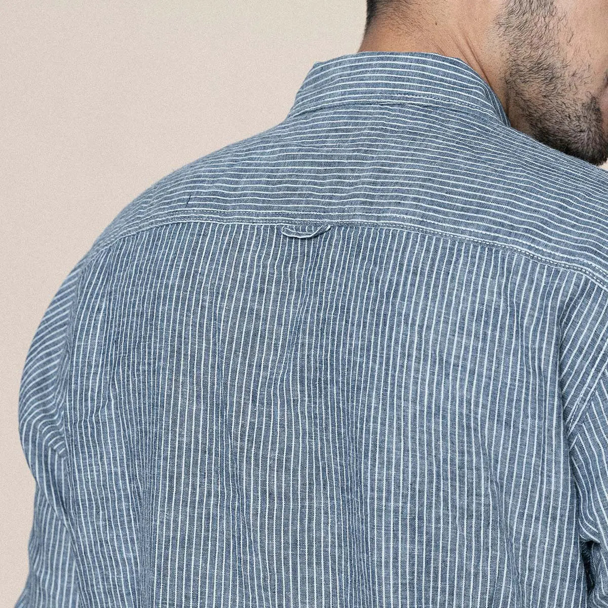 Men's Casual Simple Long Sleeve Cotton Linen Shirt