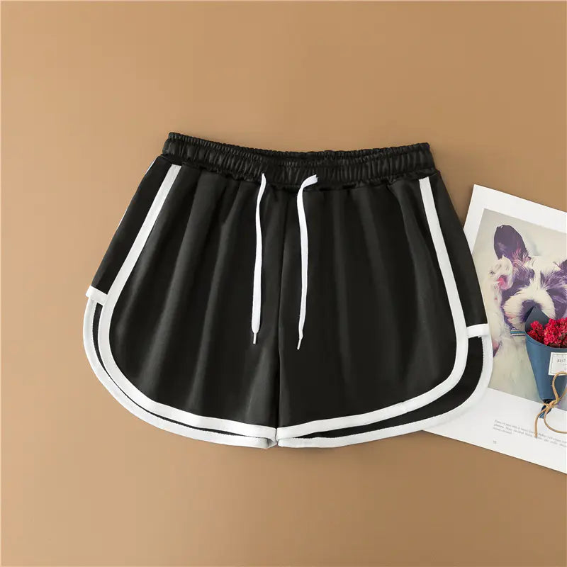 High-Waisted Korean Style Yoga Shorts for Summer