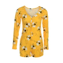 Printed Slim Fit Sexy Jumpsuit