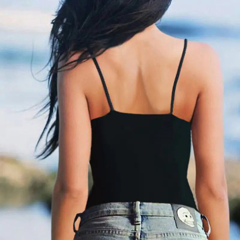 Women's Summer Casual Sleeveless Spaghetti Strap Vest