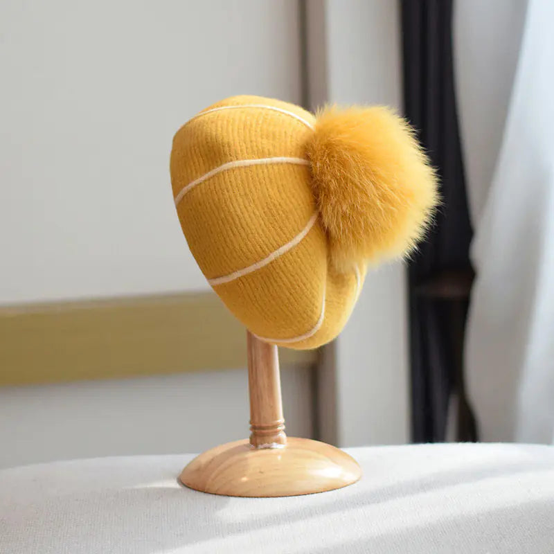Chic Autumn Wool Beret for Women