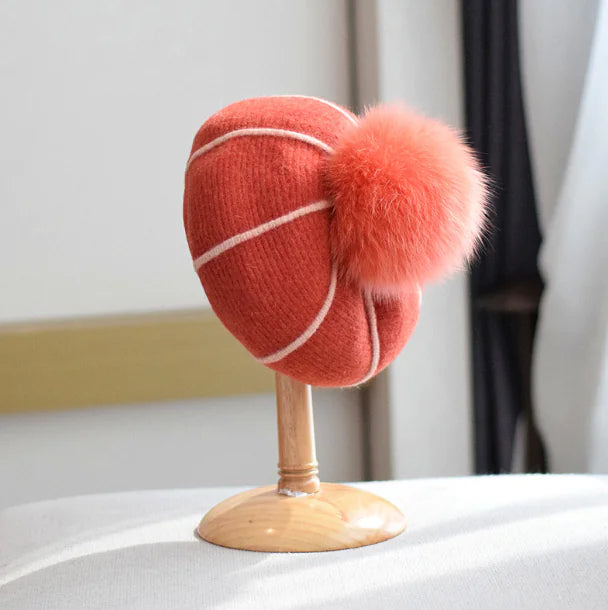 Chic Autumn Wool Beret for Women