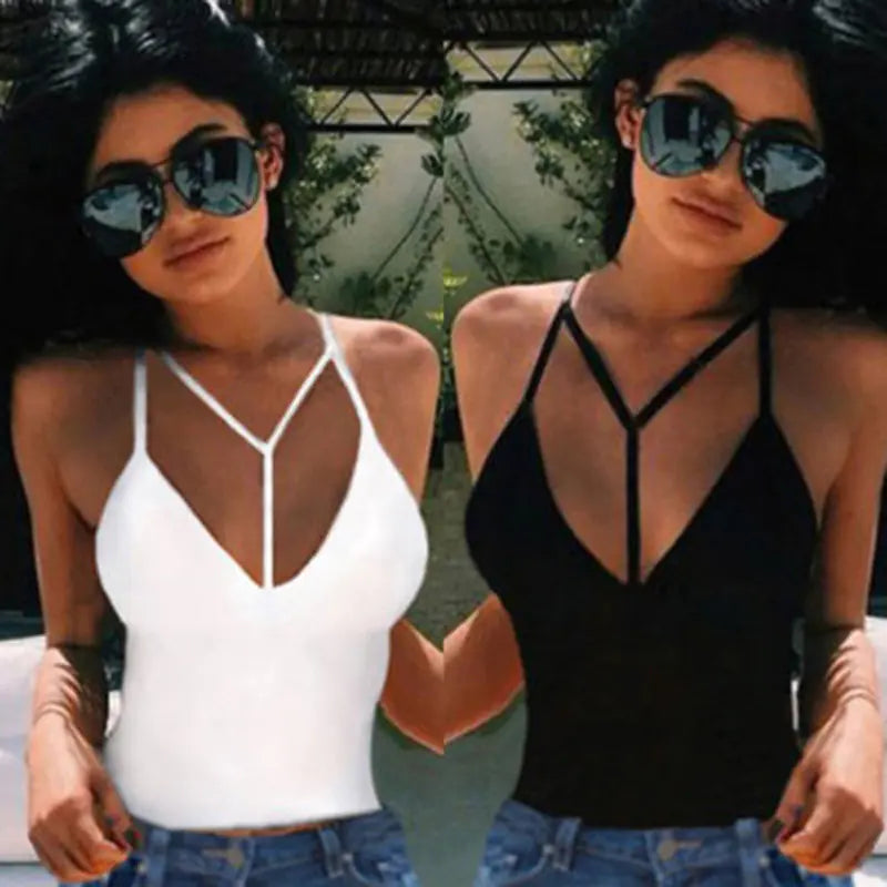 Women's Summer Casual Sleeveless Spaghetti Strap Vest
