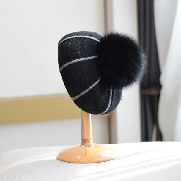 Chic Autumn Wool Beret for Women