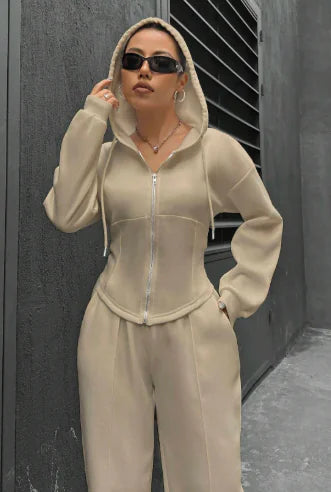 Sleek Zip-Up Leisure Set