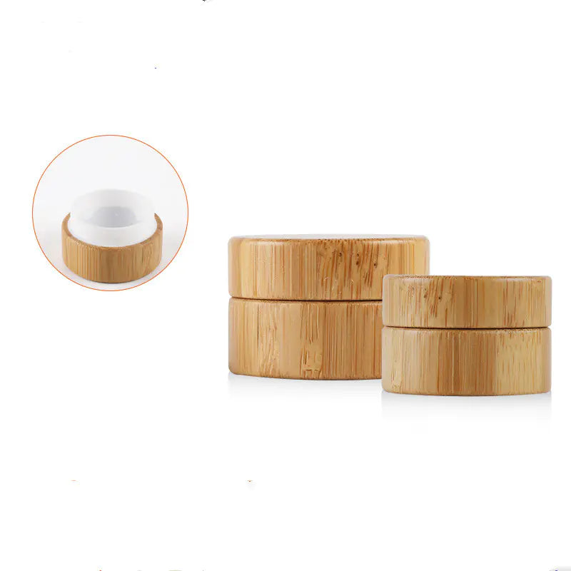 Eco-Friendly Bamboo Cream Jar for Cosmetics