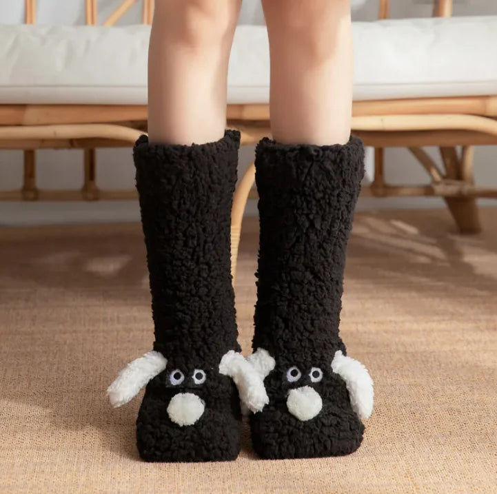 Plush Dog Socks