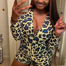 Printed Slim Fit Sexy Jumpsuit