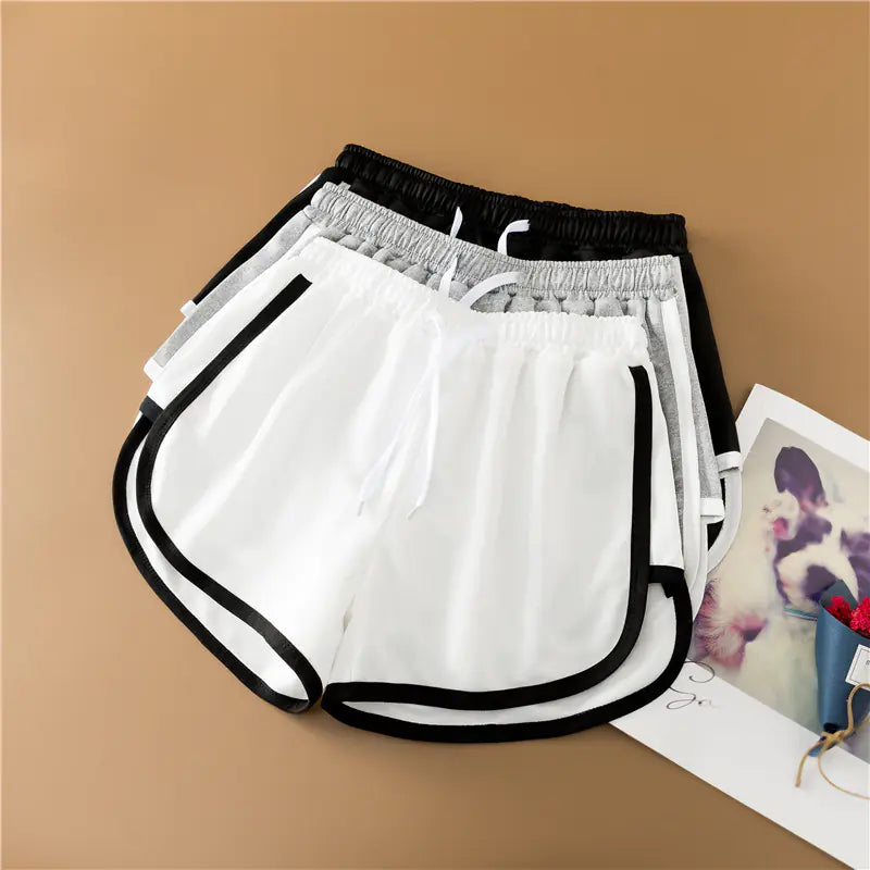 High-Waisted Korean Style Yoga Shorts for Summer