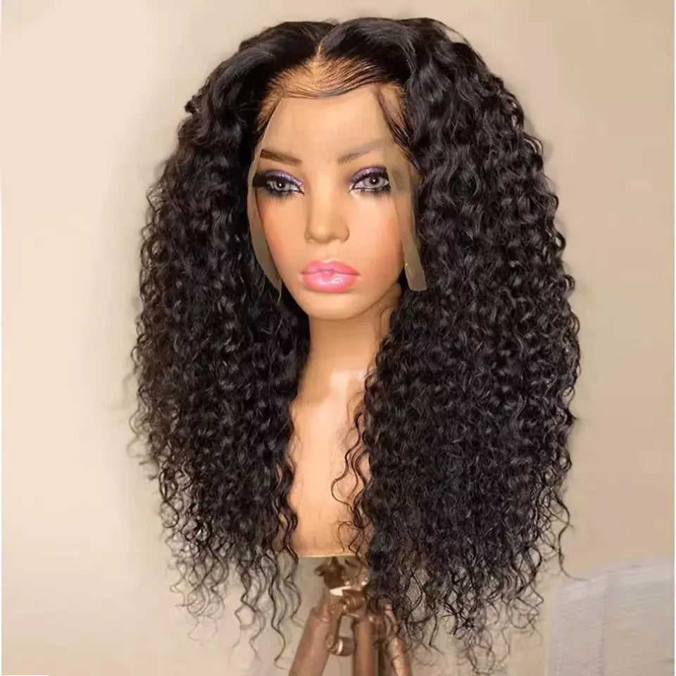 Long Curly Lace Wig for Women - European and American Style