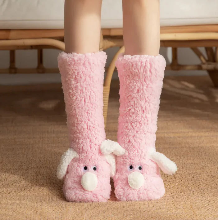 Plush Dog Socks