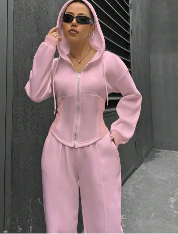 Sleek Zip-Up Leisure Set