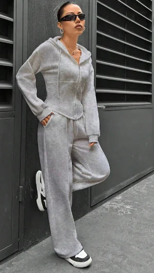 Sleek Zip-Up Leisure Set