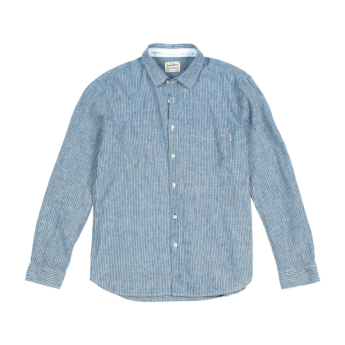Men's Casual Simple Long Sleeve Cotton Linen Shirt