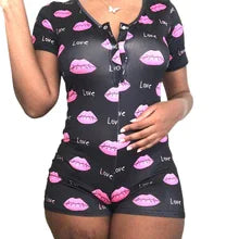 Printed Slim Fit Sexy Jumpsuit