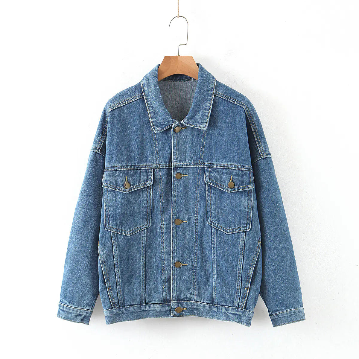 Summer Loose Fit Denim Jacket for Women