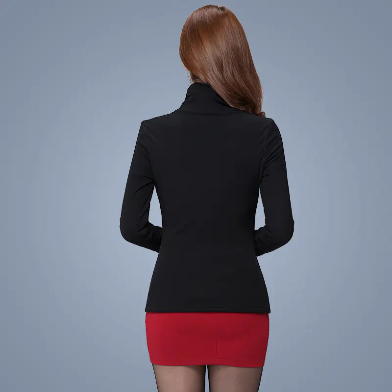 Women's Fleece T-Shirt with Mesh Base Layer Top