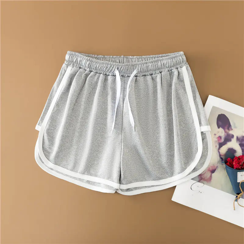 High-Waisted Korean Style Yoga Shorts for Summer