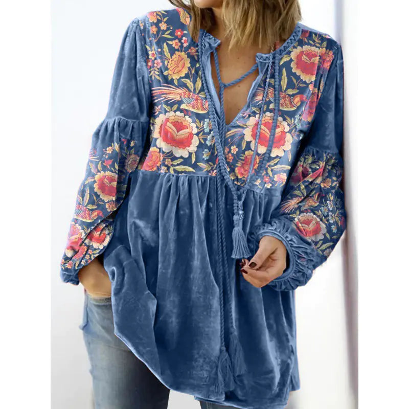 Trendy Women's V-Neck Pleated Top for